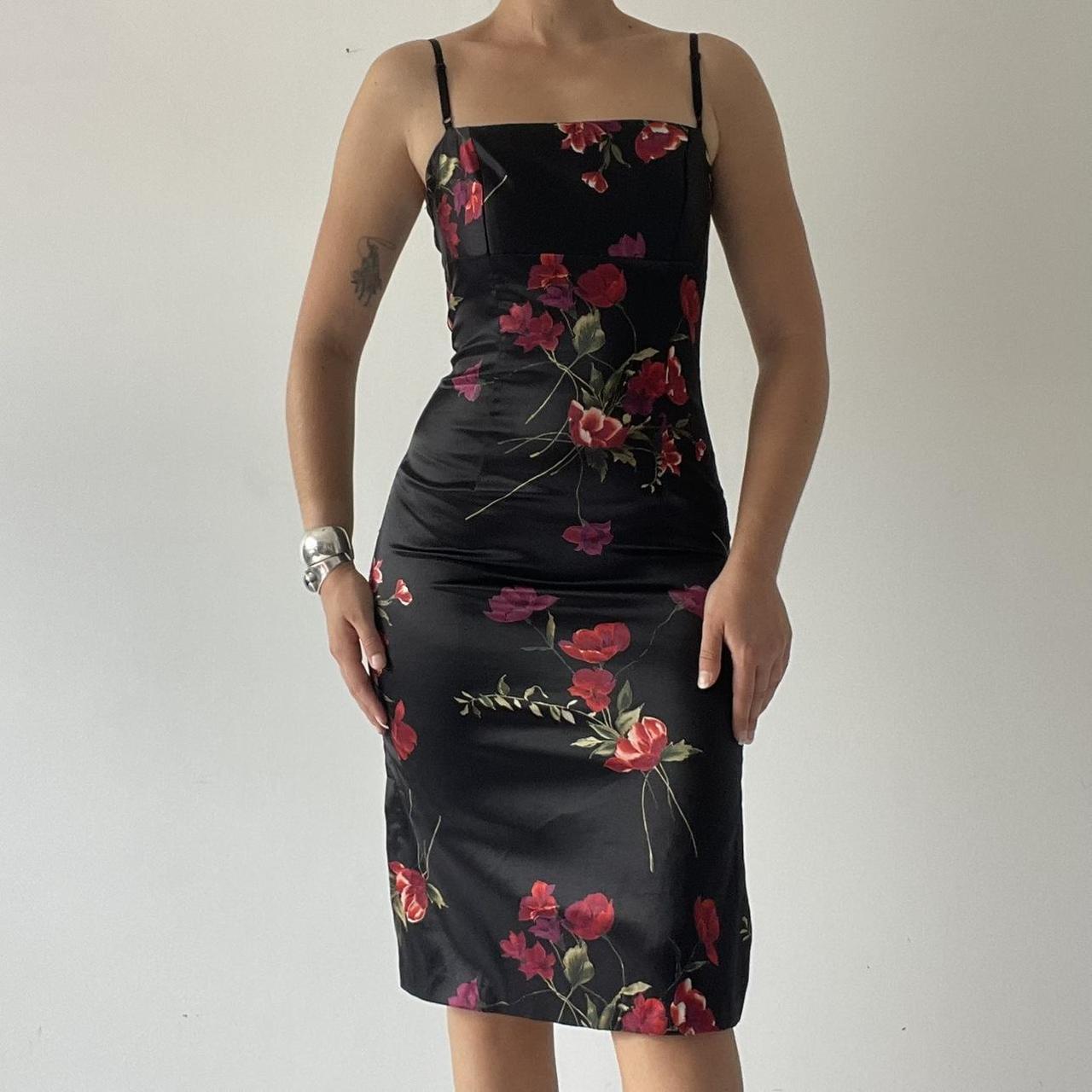 Rose Bodycon Midi Dress