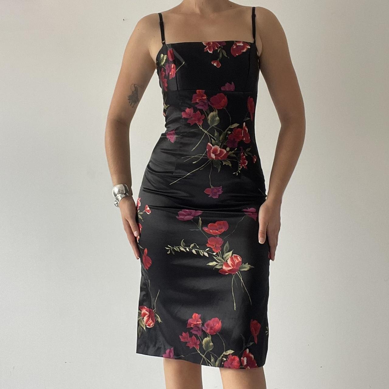 Rose Bodycon Midi Dress