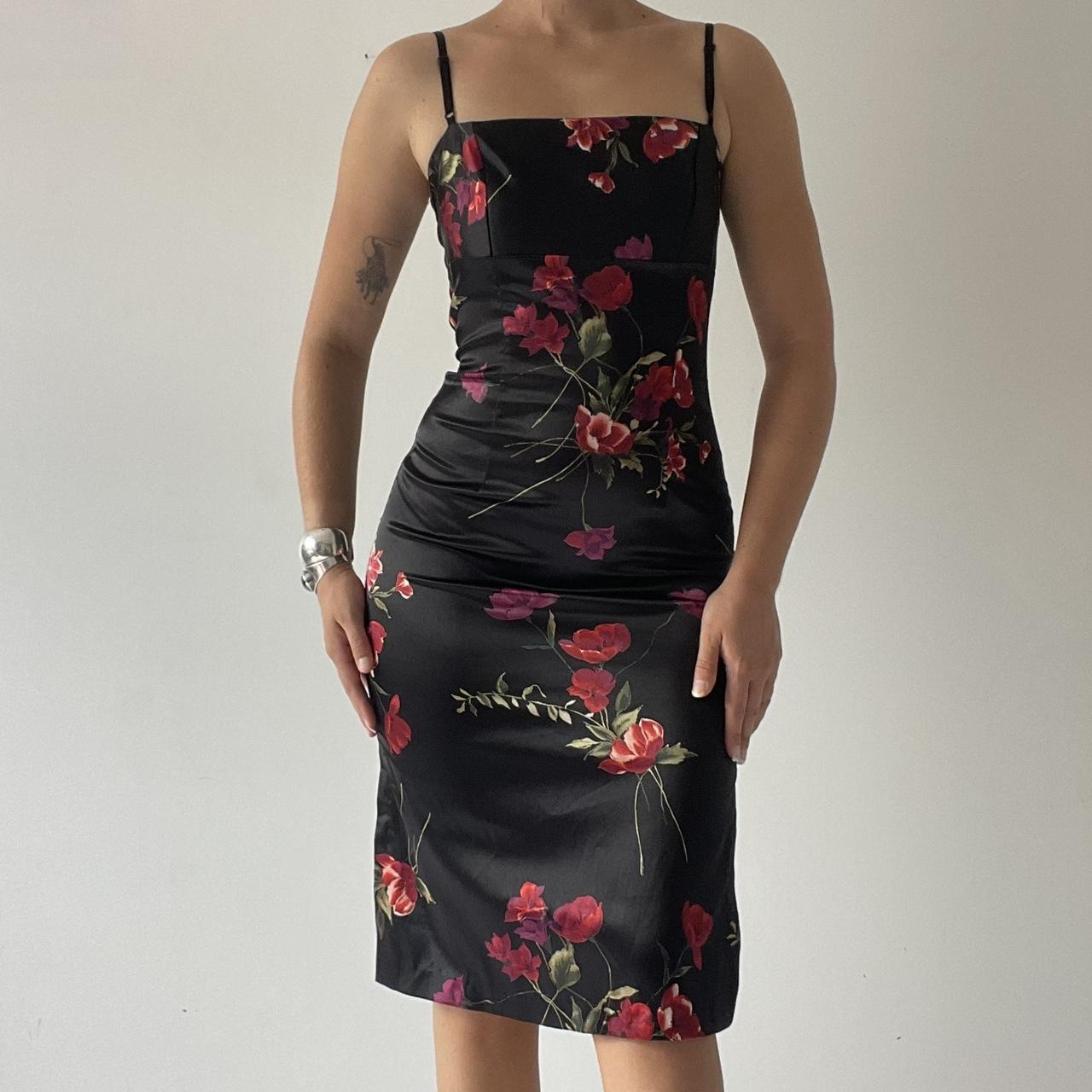Rose Bodycon Midi Dress