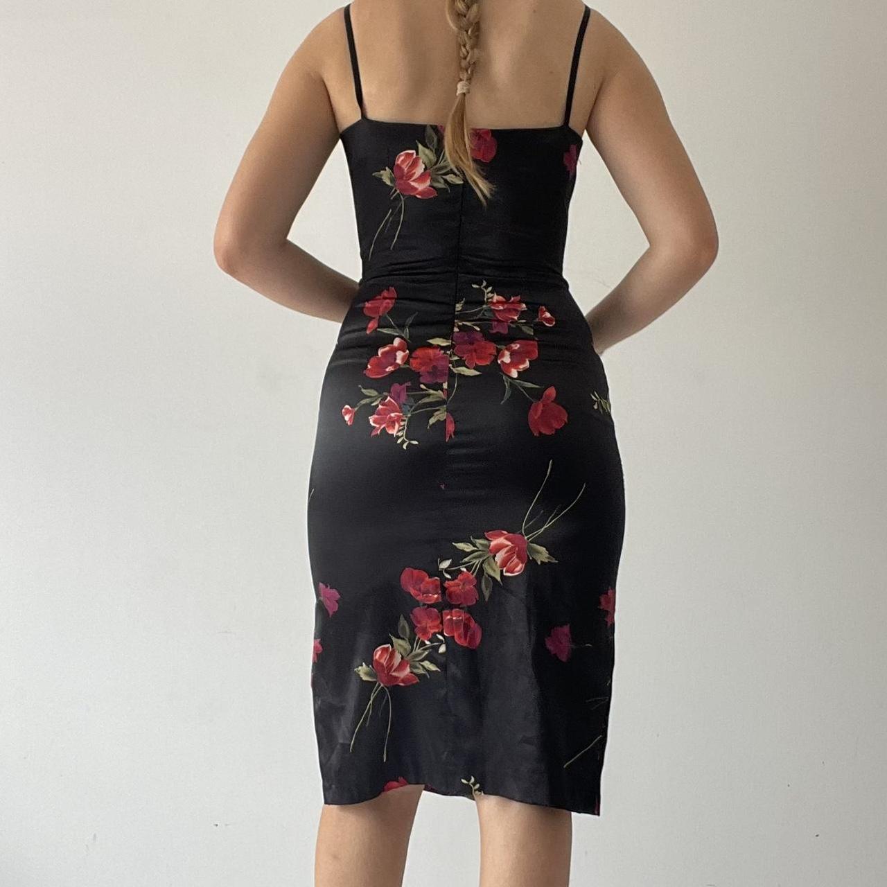 Rose Bodycon Midi Dress