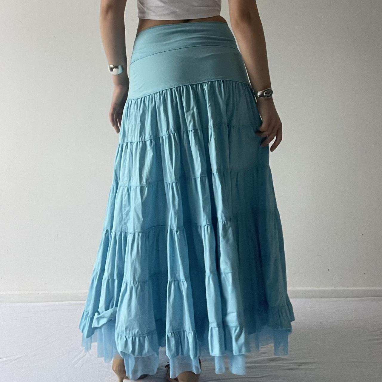 Tiered Ruffle Maxi Skirt