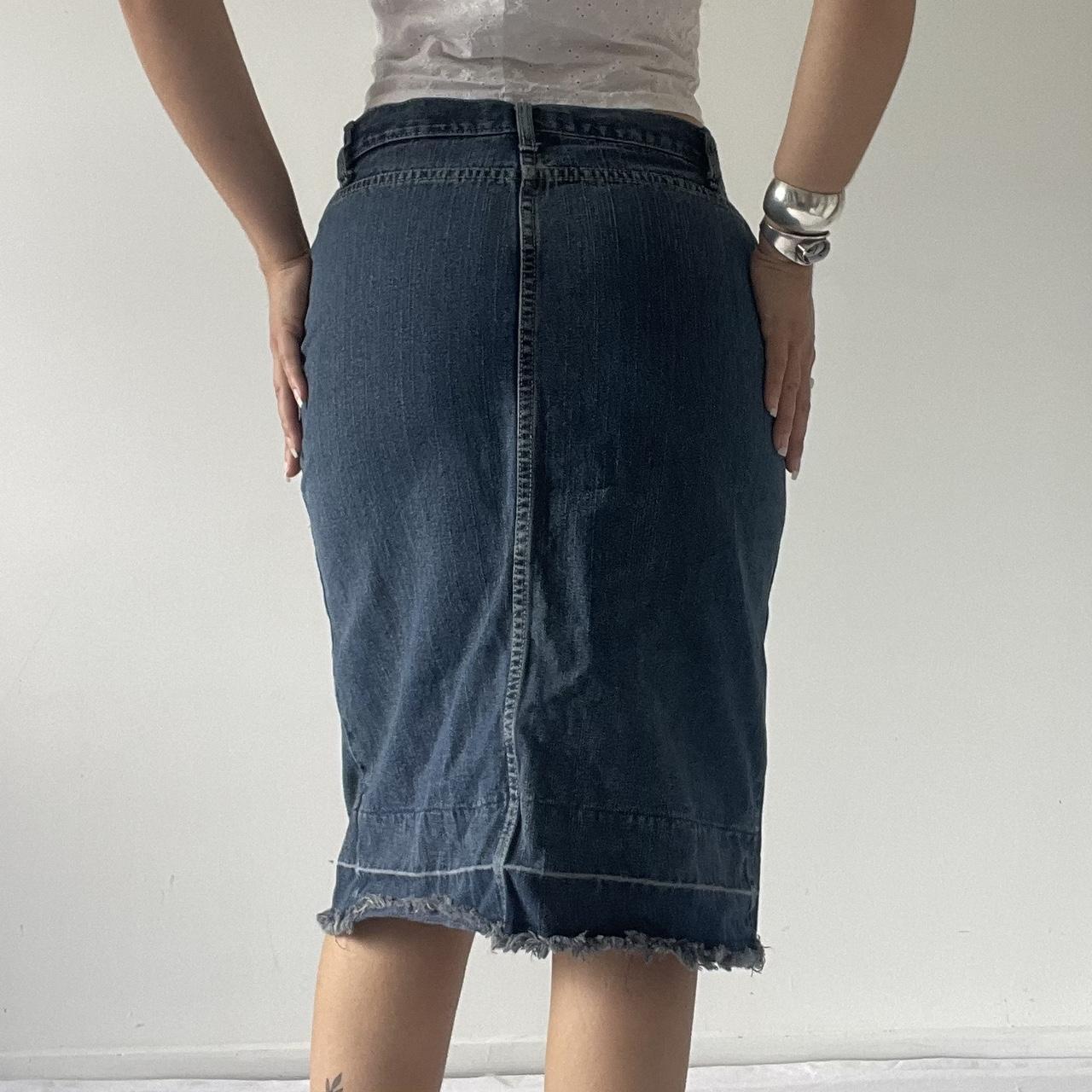 Dirty Dog Denim Midi Skirt
