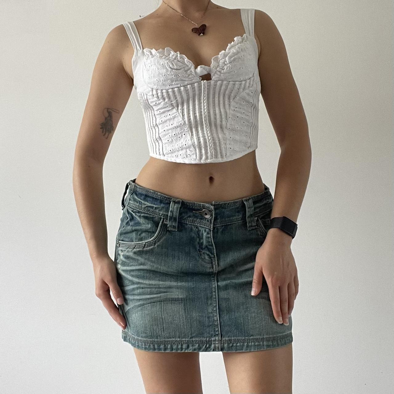 Denim Mini Skirt