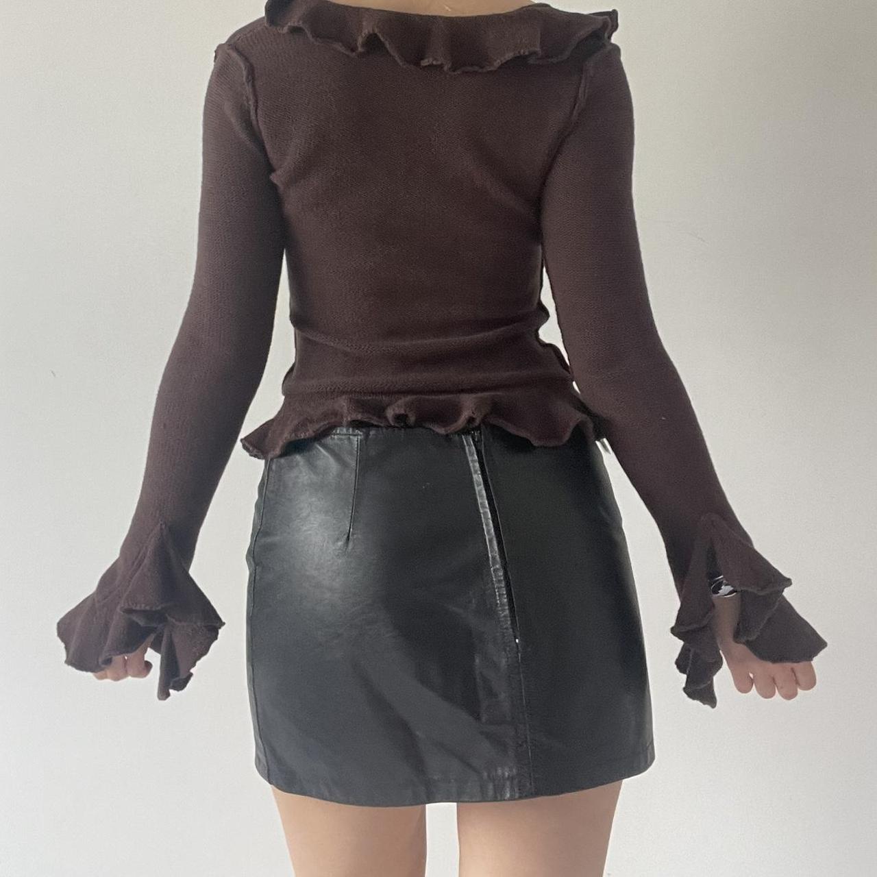 LPA Silk Ruffle Knit Cardigan Top