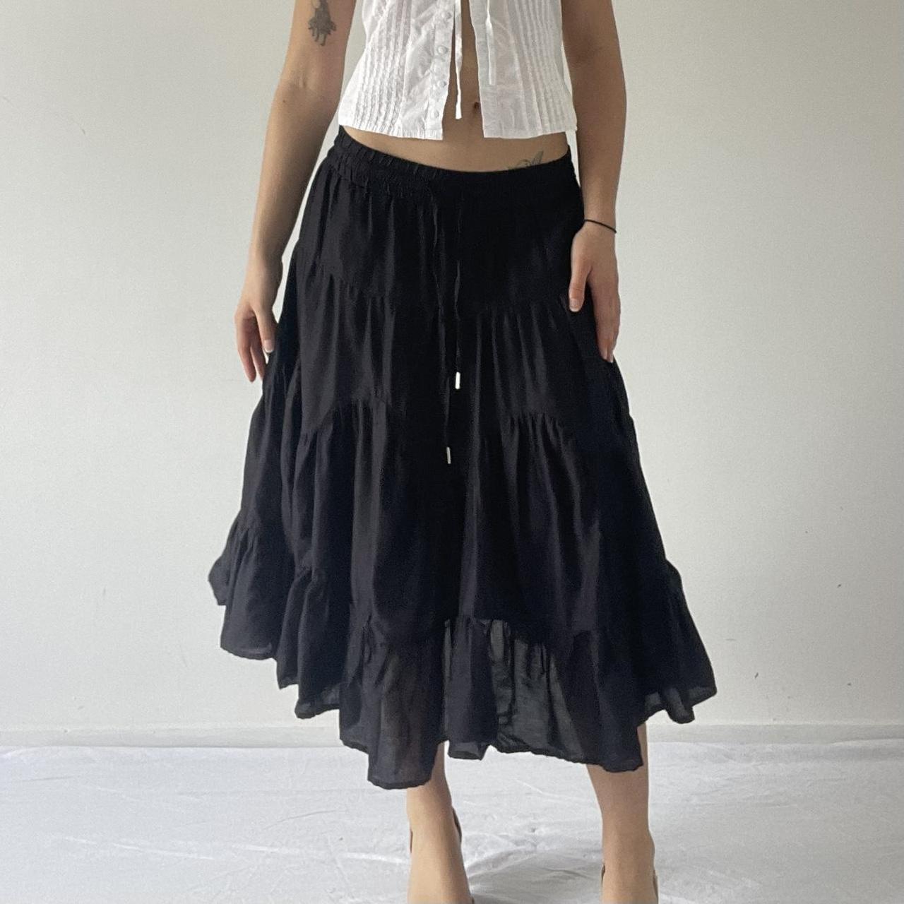 Tiered Midi Ruffle Skirt | 6-8