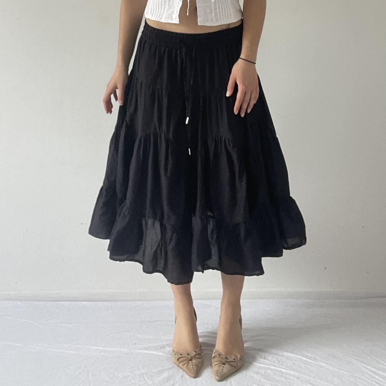 Tiered Midi Ruffle Skirt | 6-8