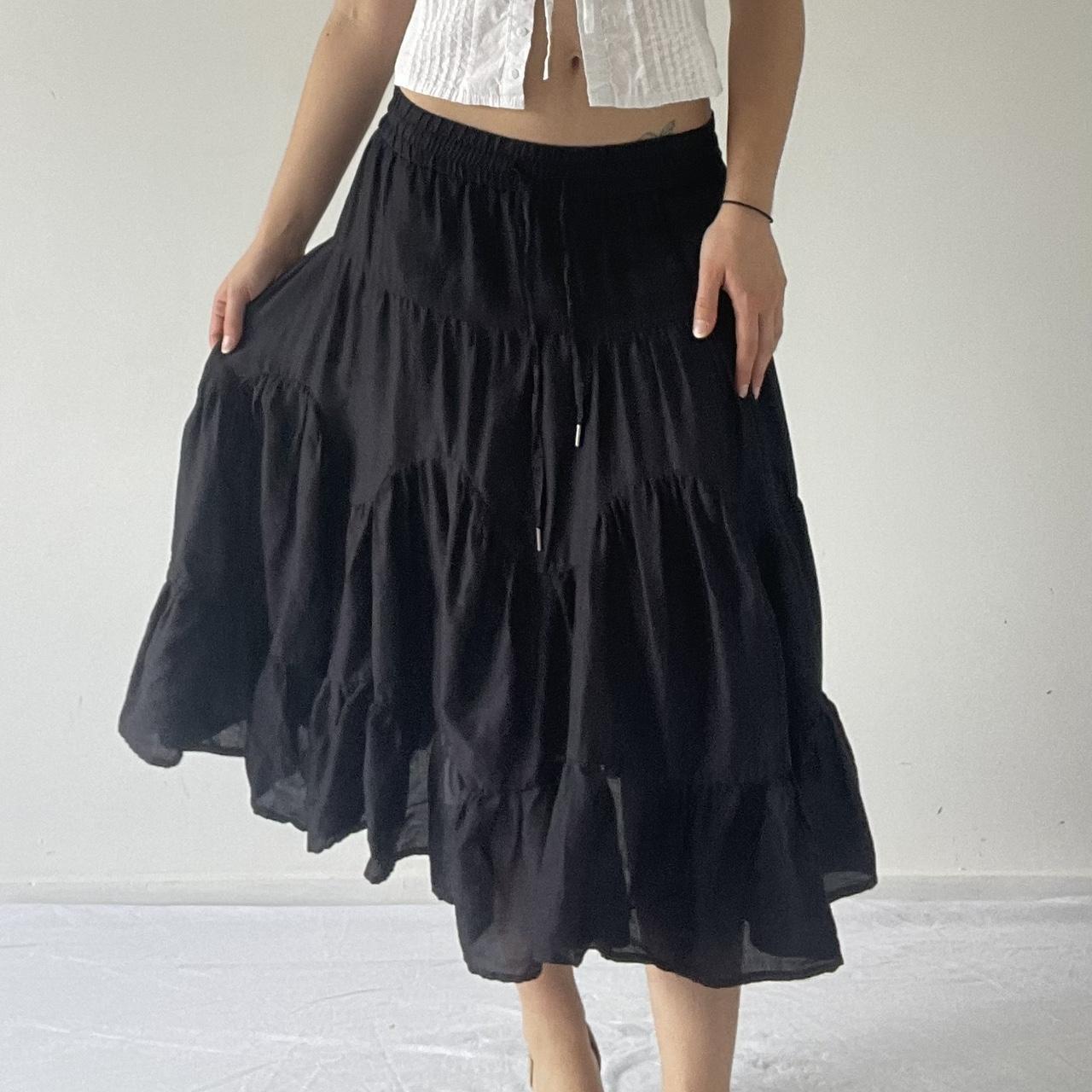 Tiered Midi Ruffle Skirt | 6-8