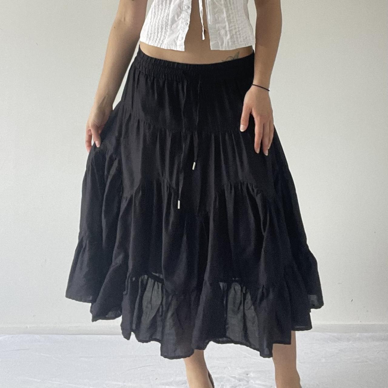 Tiered Midi Ruffle Skirt | 6-8