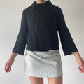 Wool Peacoat with Button Detail | S