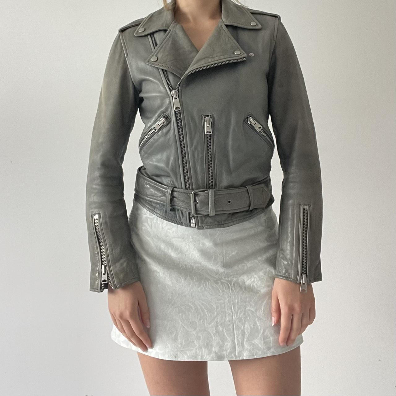 All Saints Leather Motorcycle Jacket | 6-8