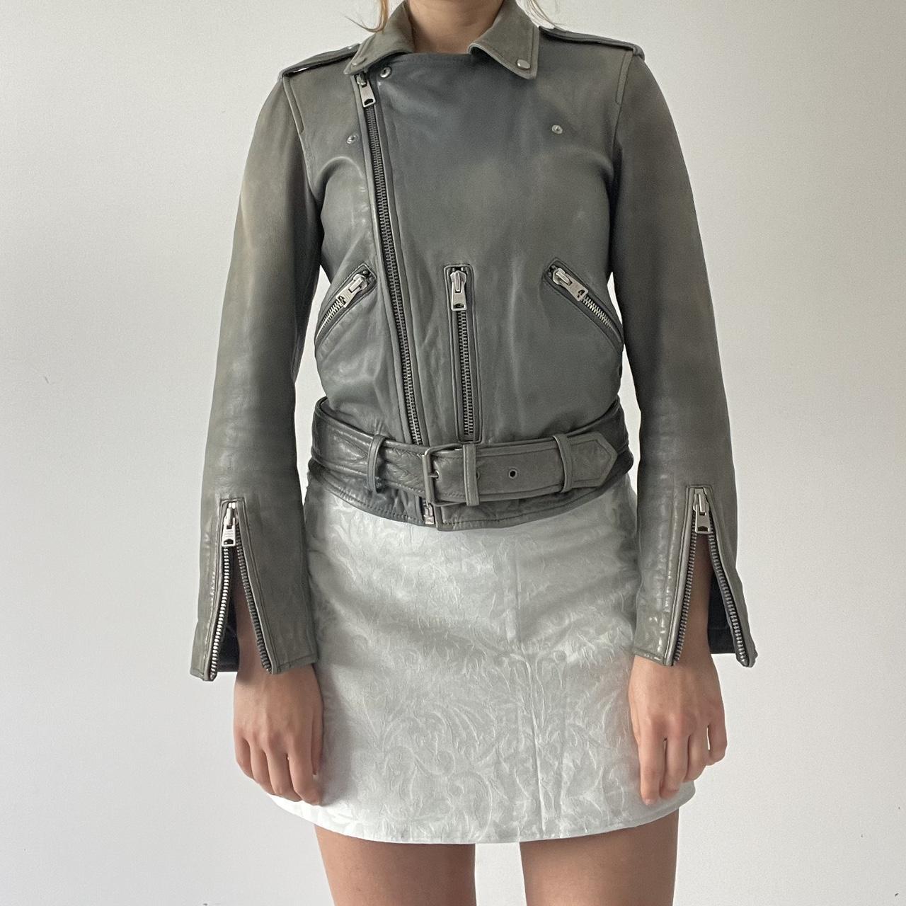 All Saints Leather Motorcycle Jacket | 6-8