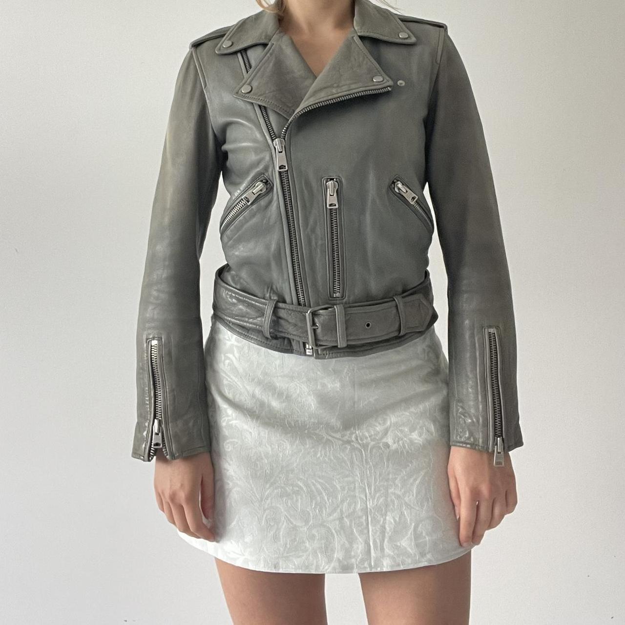 All Saints Leather Motorcycle Jacket | 6-8