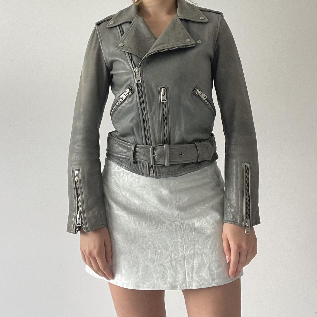 All Saints Leather Motorcycle Jacket | 6-8