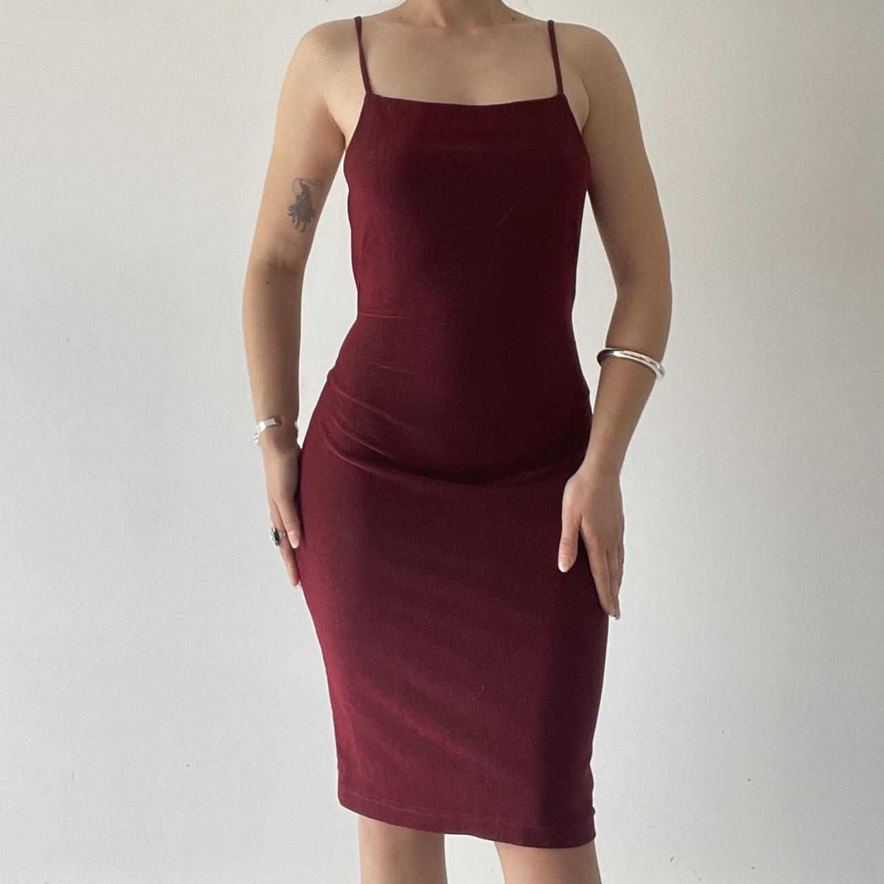 Tommy Gun 90s Bodycon Backless Midi Dress