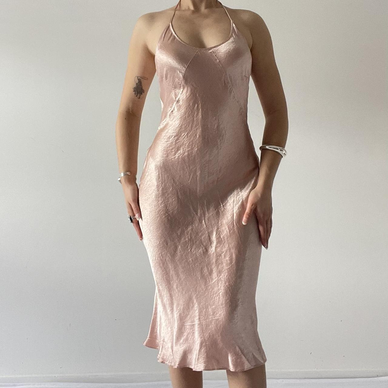 Pearl 90s Bias Cut Midi Slip Dress