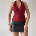 100% Silk Halter Top
