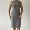 Boat Neck Midi Dress
