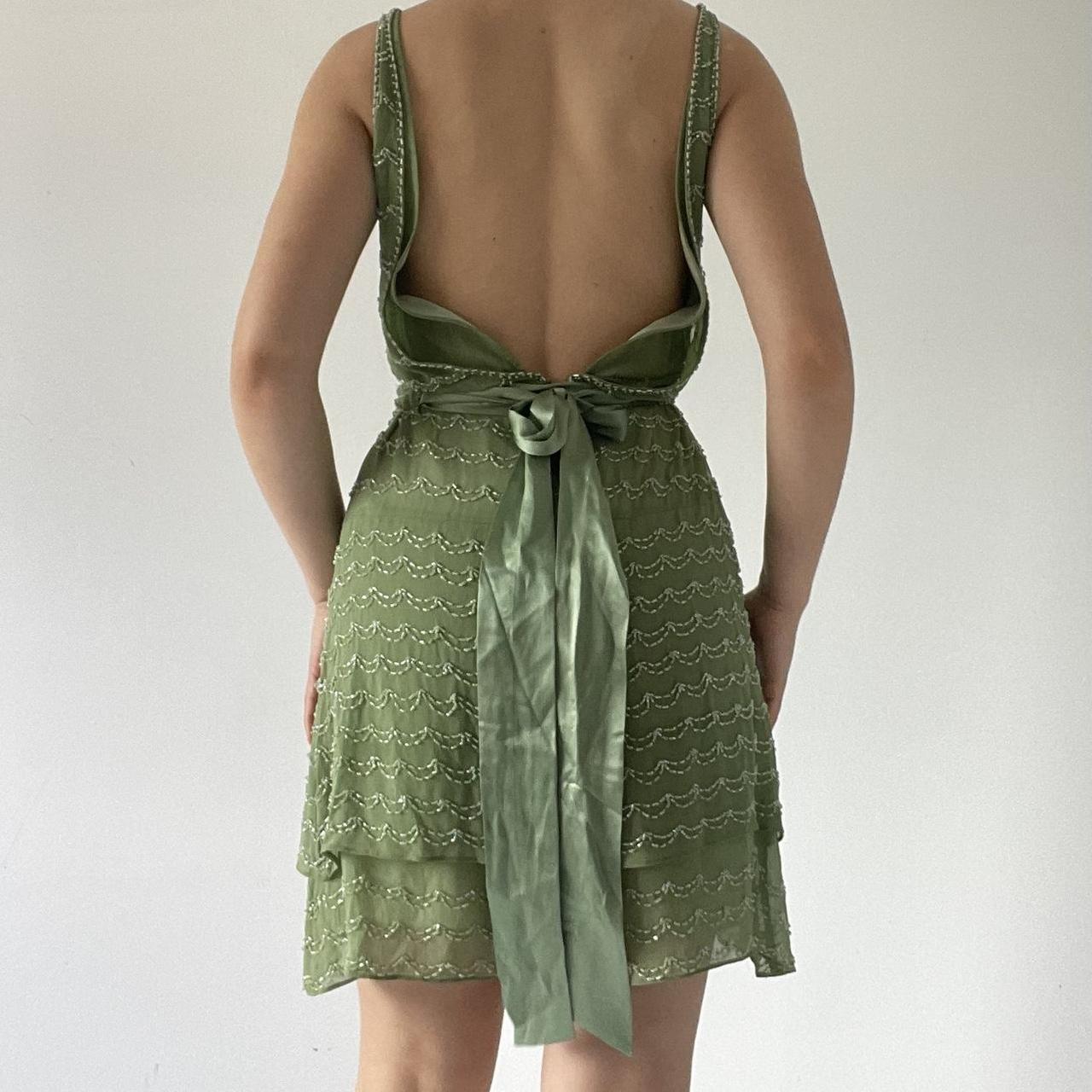 Beaded Backless Dress