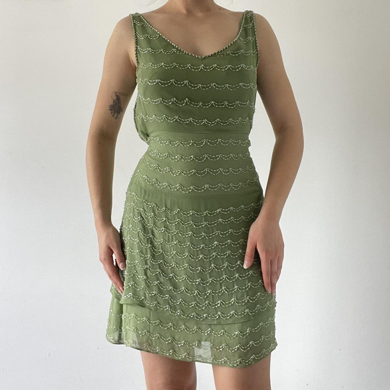 Beaded Backless Dress