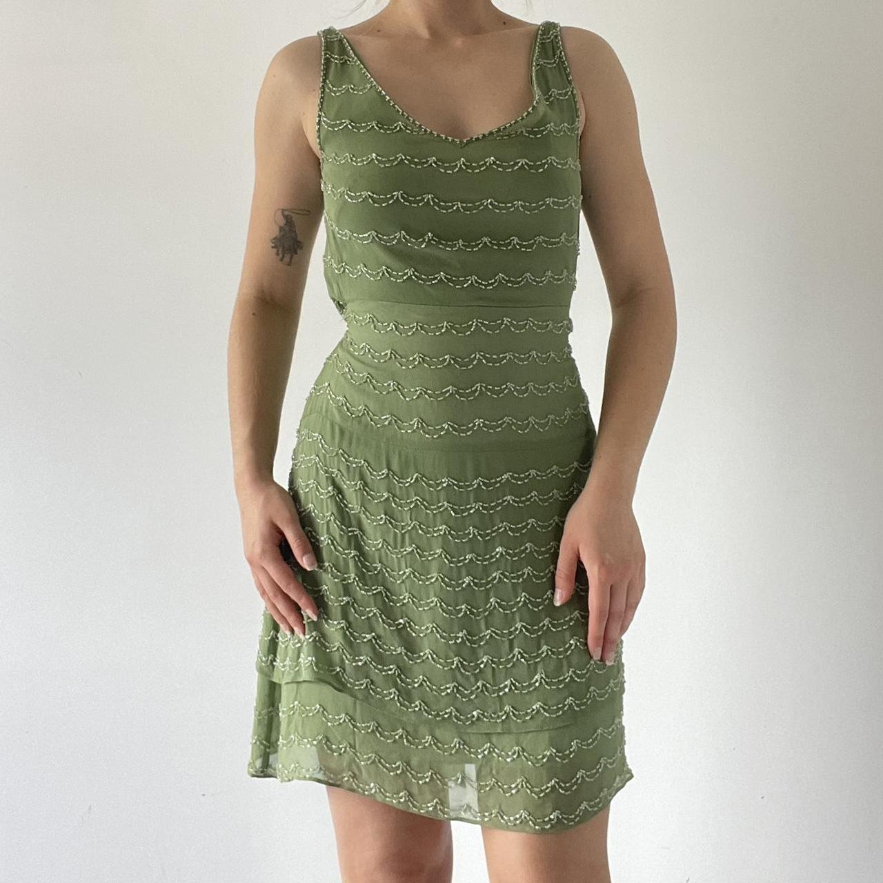Beaded Backless Dress
