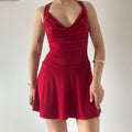 Cowl Mini Dress
