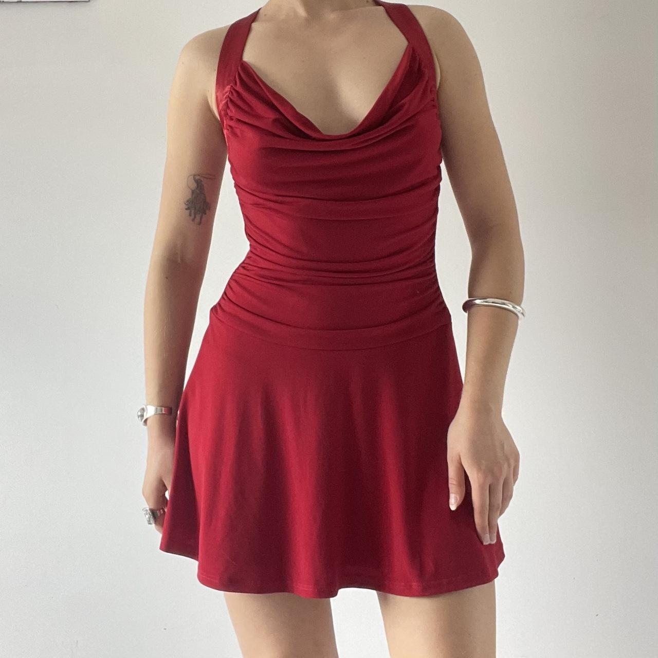 Cowl Mini Dress