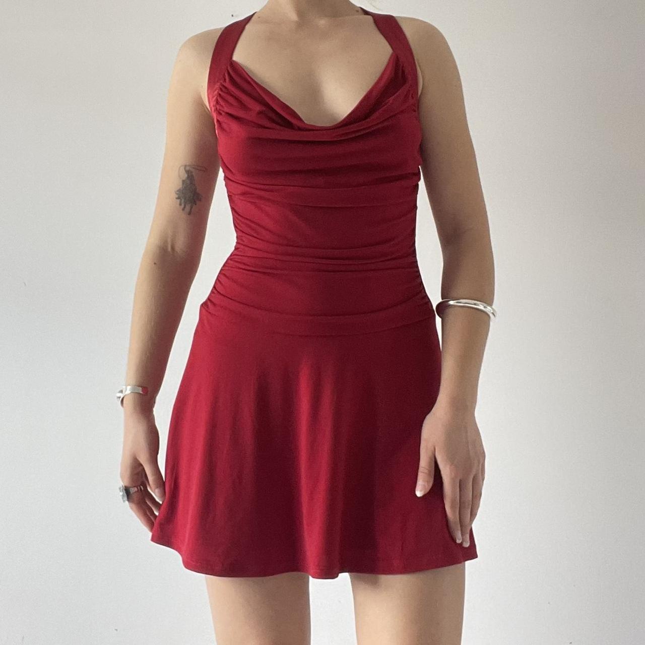 Cowl Mini Dress