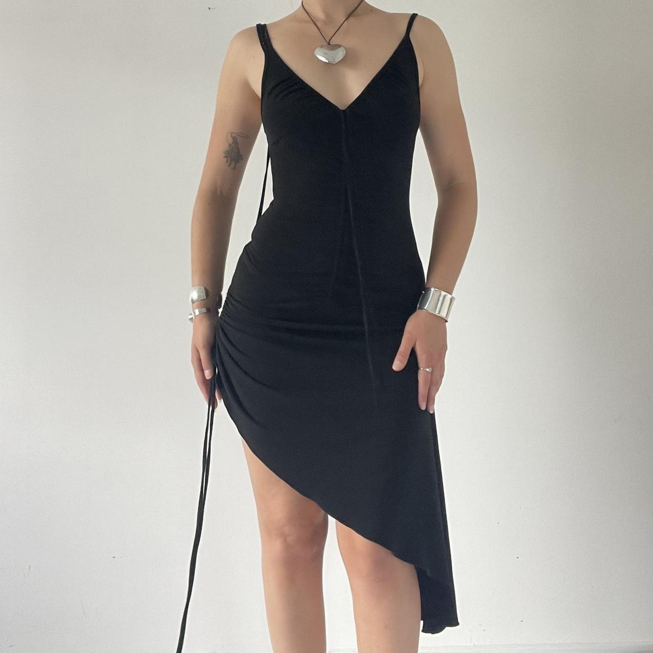 Asymmetric Ruffle Dress