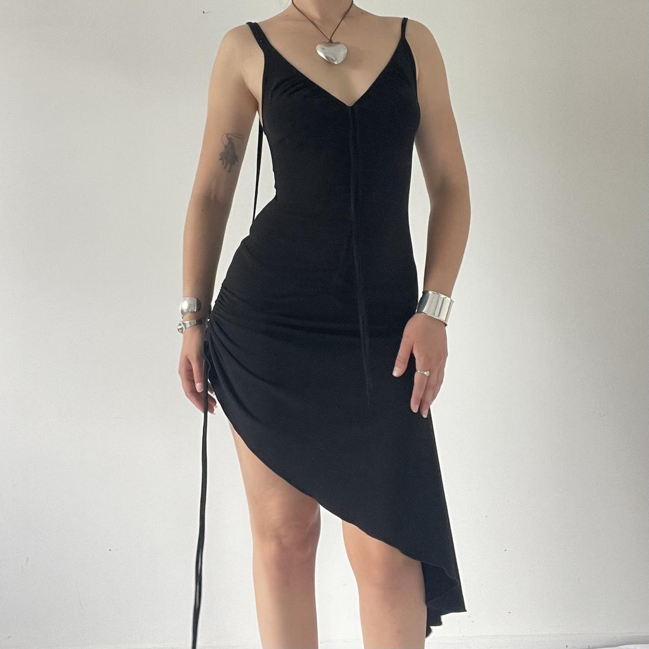 Asymmetric Ruffle Dress