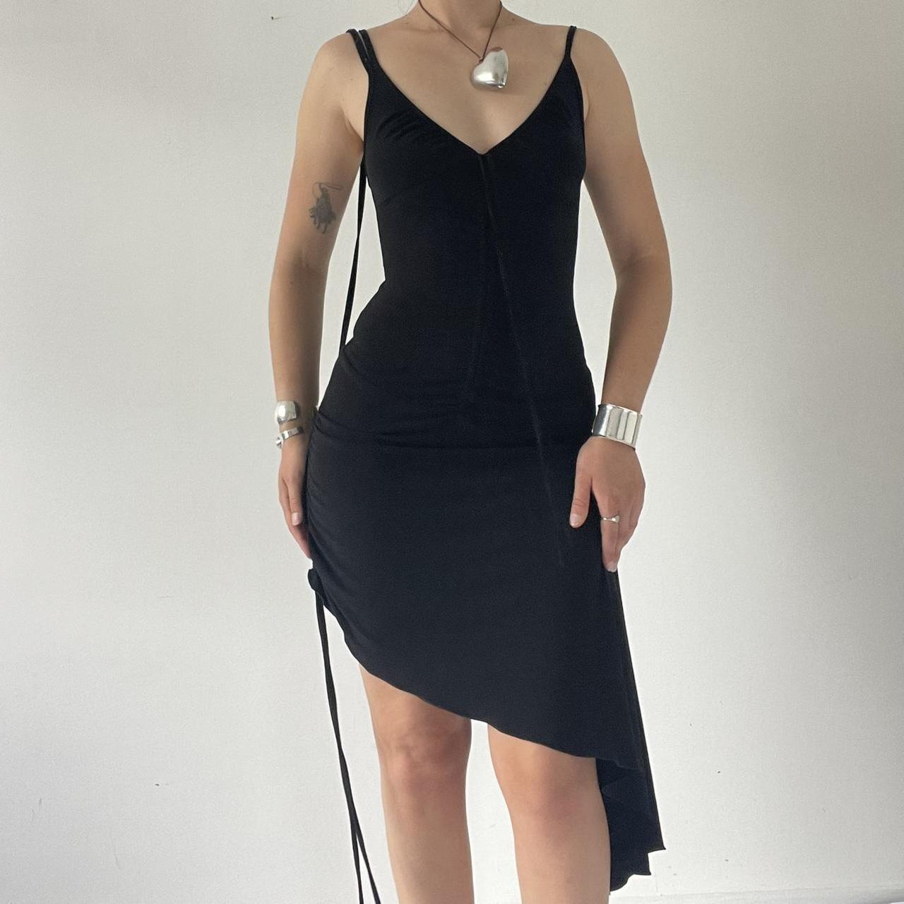 Asymmetric Ruffle Dress