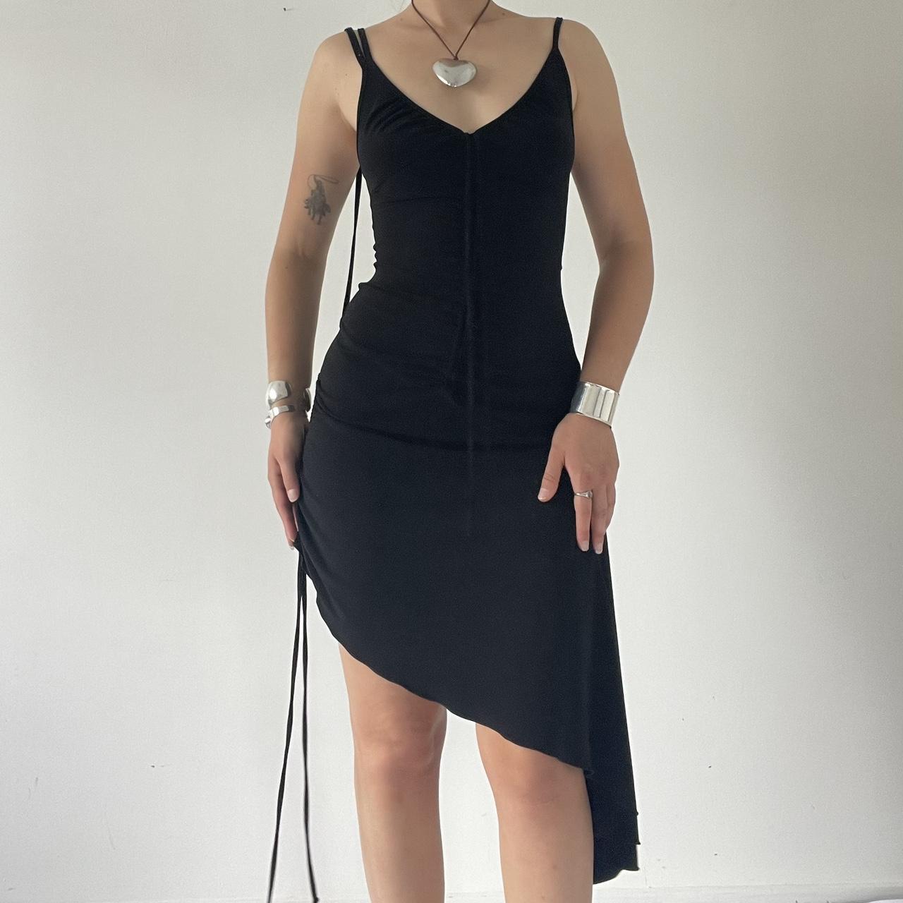 Asymmetric Ruffle Dress