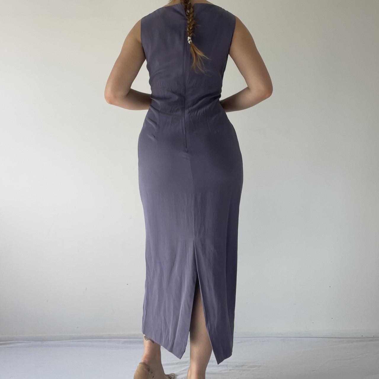 Boat Neck Embroidered Maxi Dress