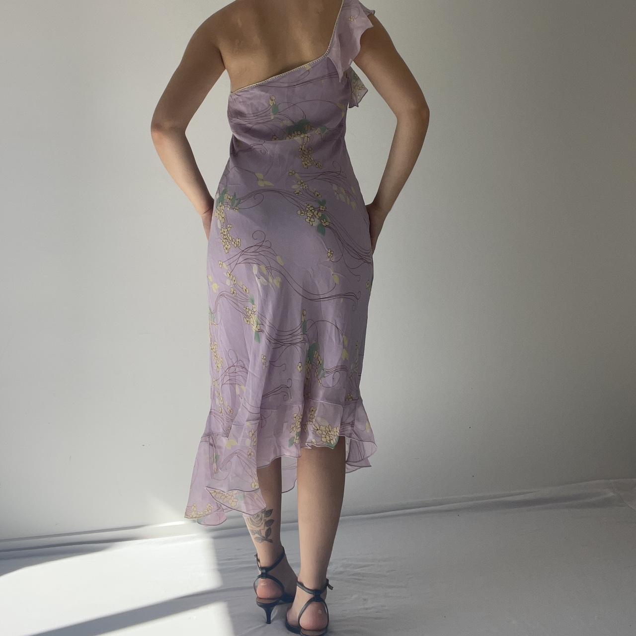 Silk Ruffle Midi Dress